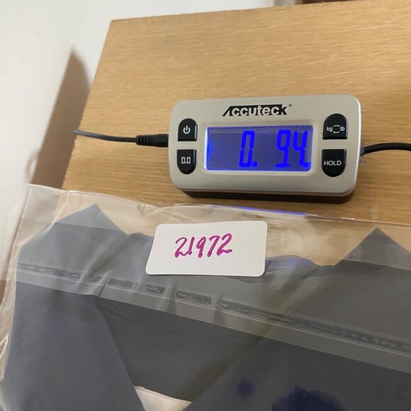 Chicos Shirt Womens 2 US Large Navy Long Roll Tab Sleeve Button Pockets Collar - Picture 11 of 13